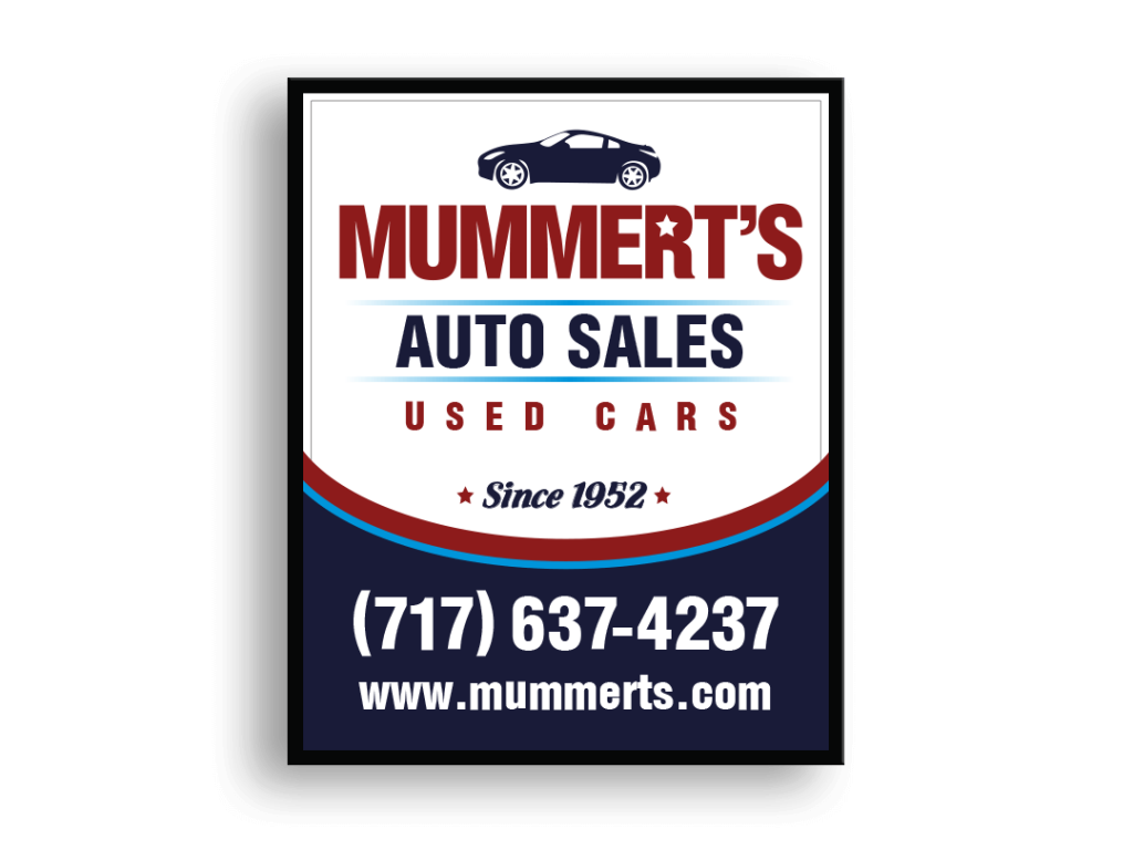 Mummerts Auto Sign Mockup