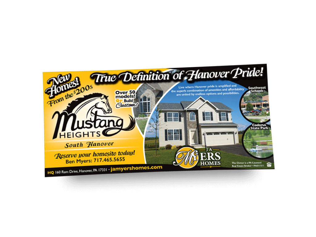 Mustang Heights Newspaper Ad