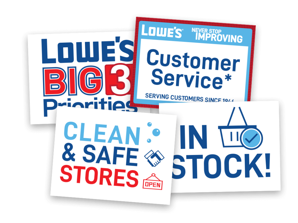 Lowe's Store Signs